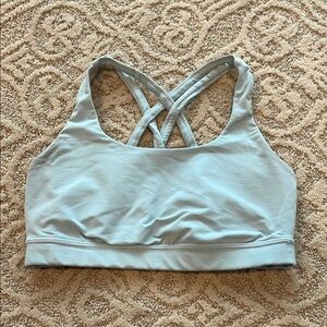Lululemon light blue energy bra